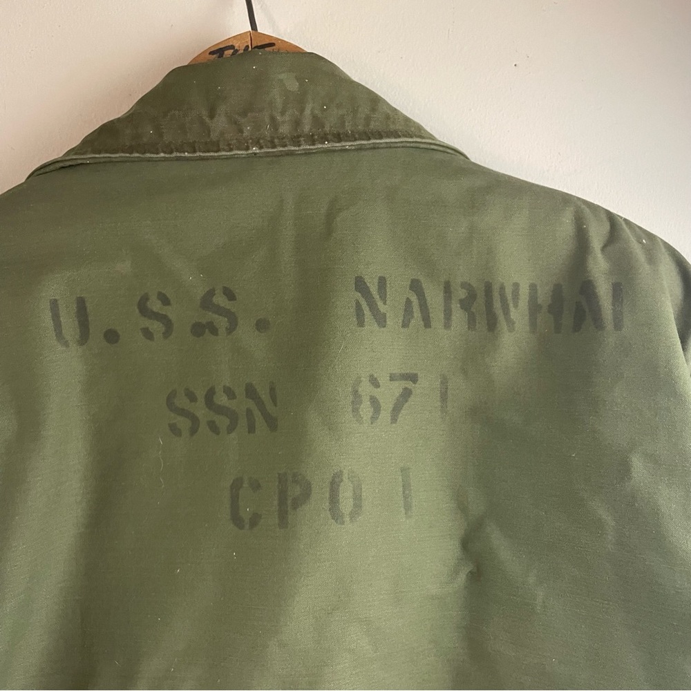 Vietnam Era USS Narwhal Navy Heavy Jacket SSN 671 Lined Vintage Military - Picture 9 of 11